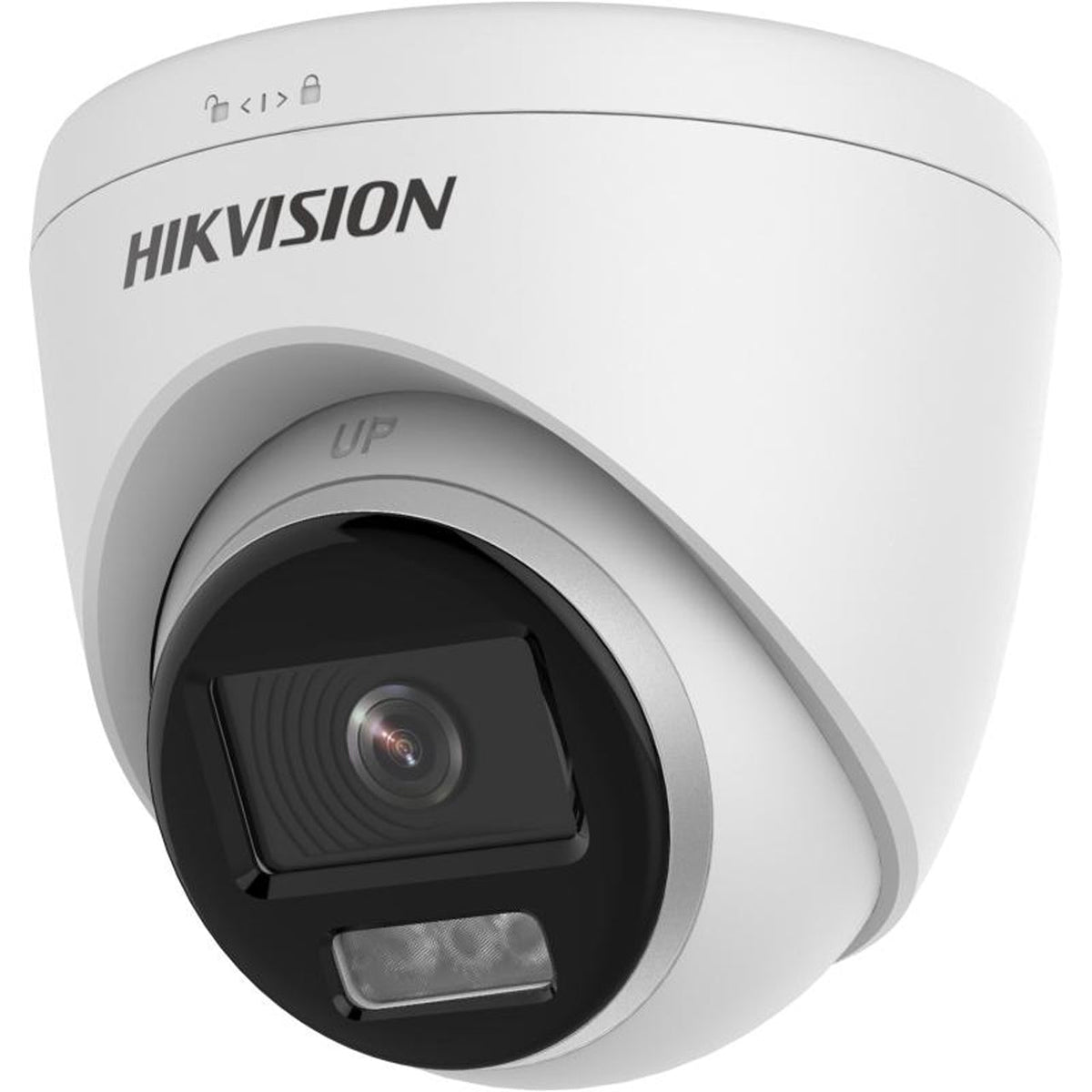 Hikvision 3K TVI Turret, 40m Smart Hybrid Light & Audio — Black / 2.8mm