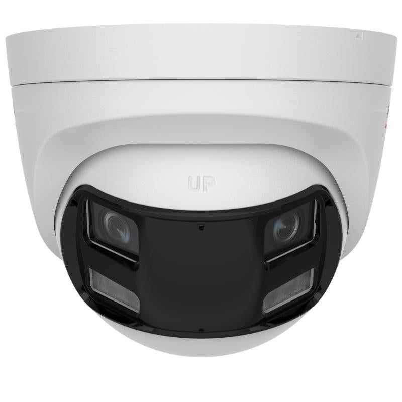 Hikvision 3K TVI Panoramic Turret, 40m Smart Hybrid Light & Audio — White