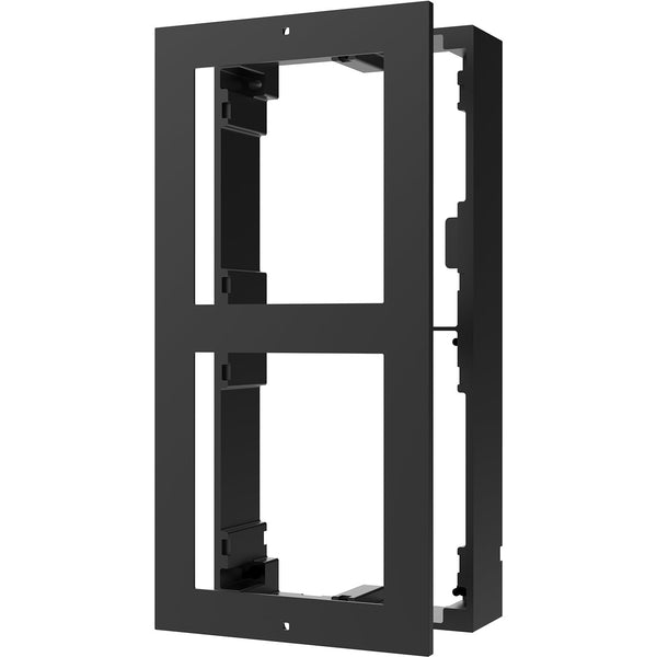 Hikvision Intercom 2 Module Bracket, Black Aluminium, Surface — Black