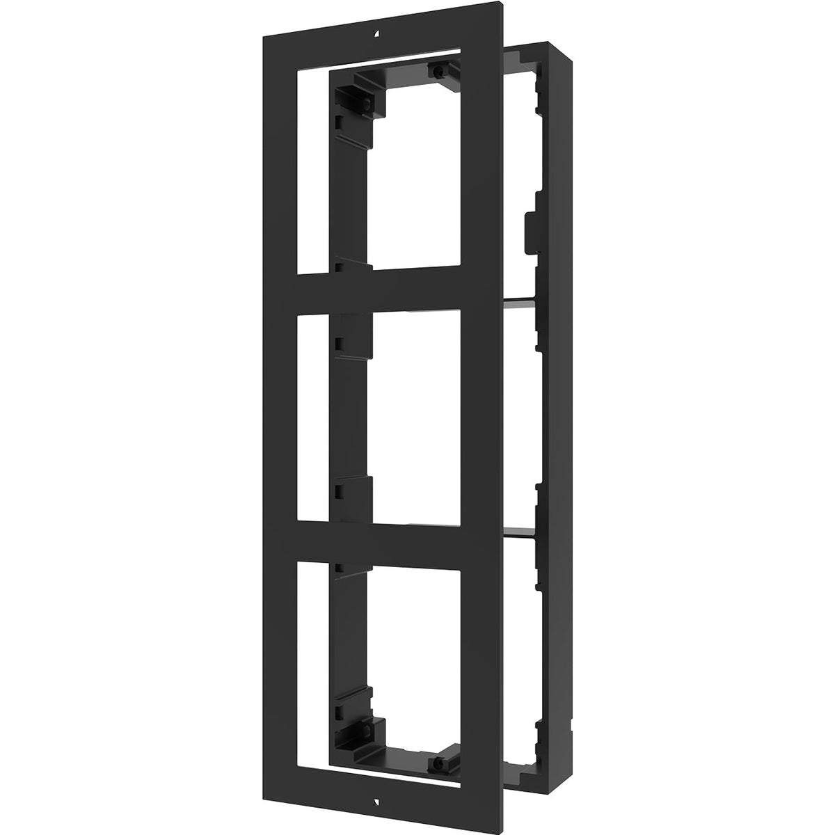Hikvision Intercom 3 Module Bracket, Black Aluminium, Surface — Black