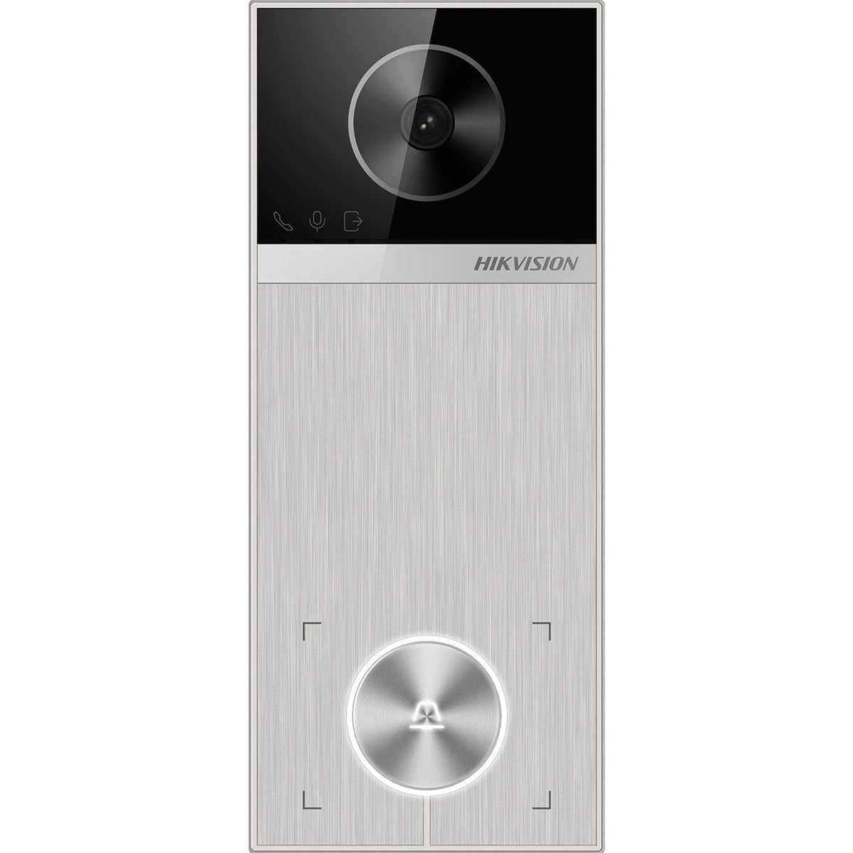 Hikvision IP PoE Intercom 4MP Villa Door Station with Card Reader, Stainless Steel — Stainless Steel