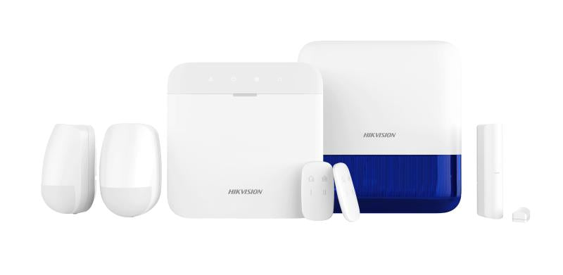Hikvision AX PRO Wireless Alarm Kit with 2 PIR, 1 Door, 2 Remote, 1 Siren