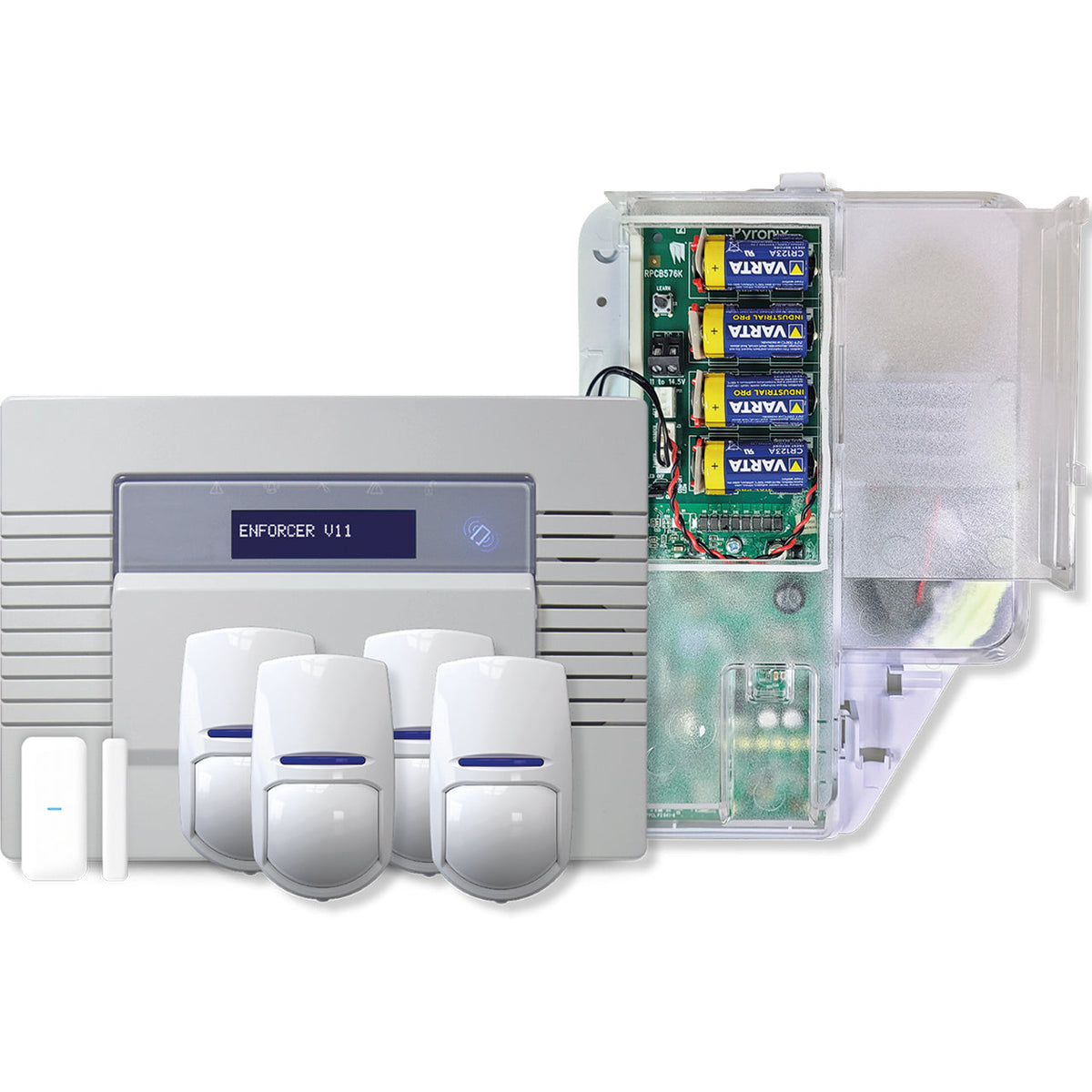 Pyronix Wireless Enforcer Kit 3 with 4 PIR, 1 Door, 1 Siren, Built-in WiFi