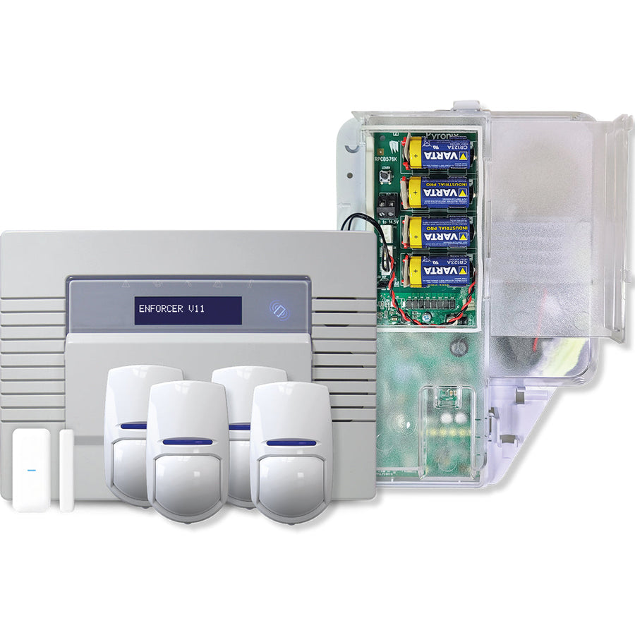 Pyronix Wireless Enforcer Kit 3 with 4 PIR, 1 Door, 1 Siren, Built-in WiFi