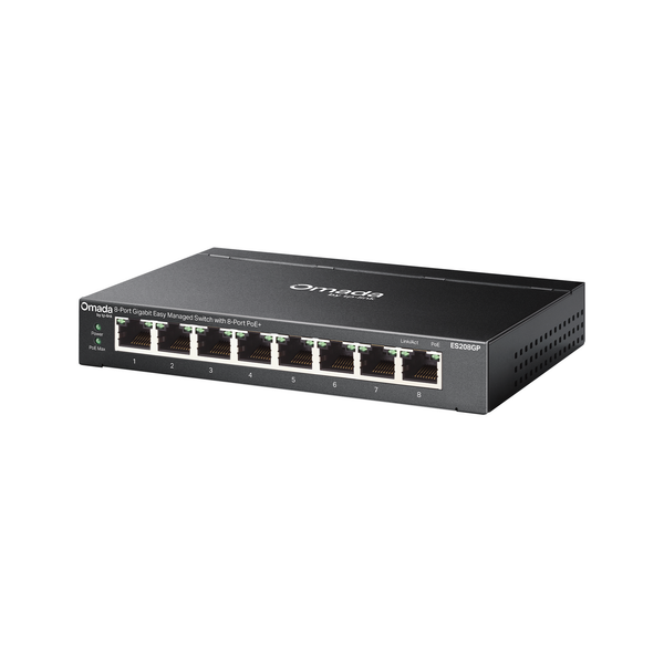 TP-Link Omada ES208GP 8-Port Gigabit Easy Smart Switch with 8-Port PoE+