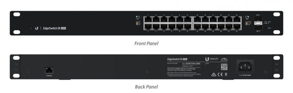 Ubiquiti Networks ES-24-250W network switch Managed L2/L3 Gigabit Ethernet (10/100/1000) Power over Ethernet (PoE) 1U Black (ES-24-250W)