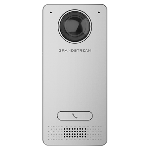 Grandstream GDS3712 hemispheric video door entry panel, front view with call button