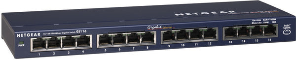 Netgear 16 Port, 10/100/1000, Unmanaged Switch