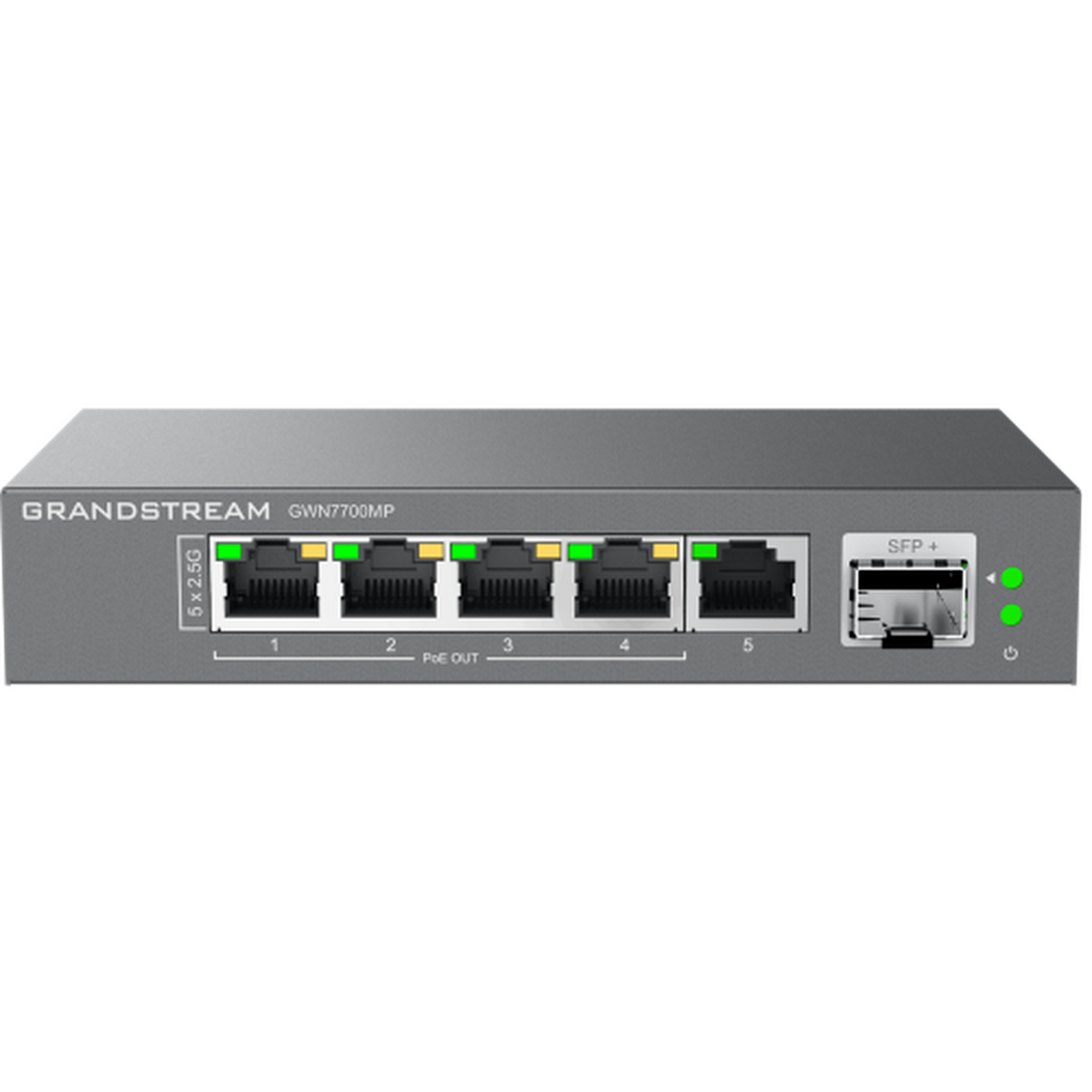 Grandstream GWN7700MP UNMANAGED 5X2.5G+1SFP (4 X POE) SWITCH (METAL CASE)