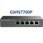 Grandstream GWN7700P 5-port Gigabit unmanaged switch with 4 PoE+ ports, front view