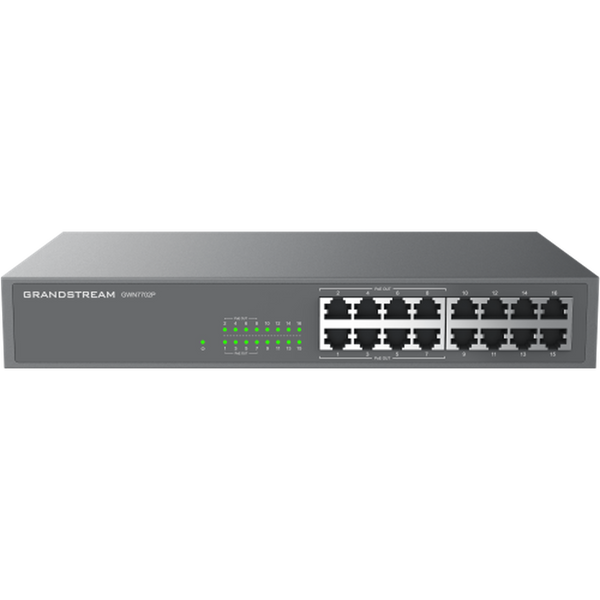 Grandstream GWN7702P UNMANAGED 16-PORT 8 X POE GE SWITCH