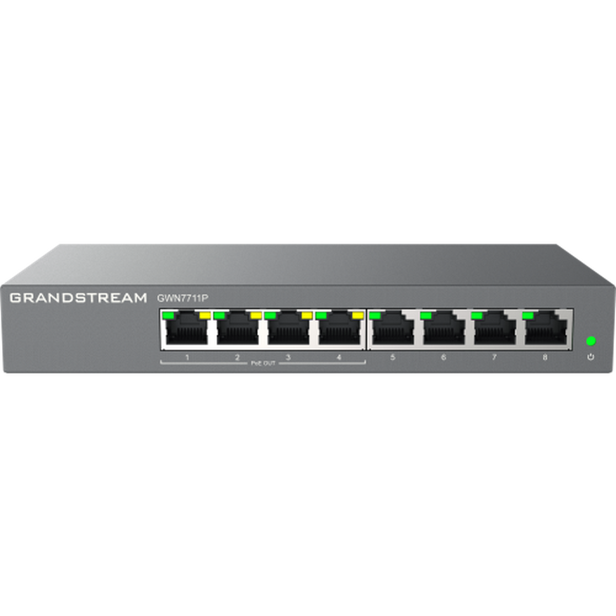 Grandstream GWN7711P 8 port (4xPOE)L2-Lite Managed POE Network Switch