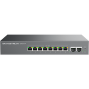 Grandstream GWN7721P 10-port PoE Layer 2 Lite managed 2.5 Gigabit switch, front view