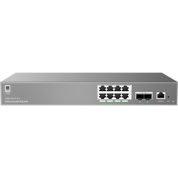 Grandstream GWN7801P PRO NETWORK SWITCH, 8 X POE & 2 X SFP