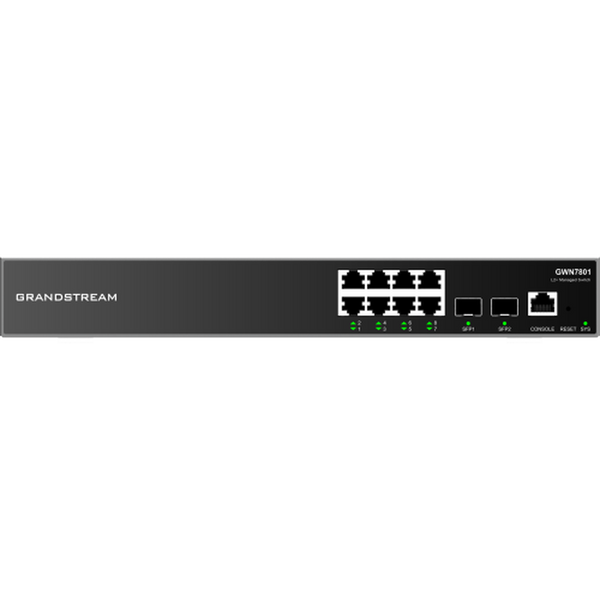 Grandstream GWN7801 NETWORK SWITCHES 8 X GBE, 2 X SFP PORTS