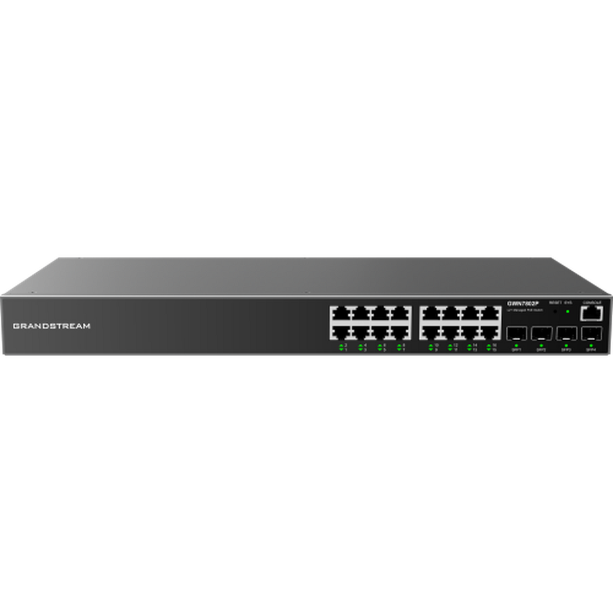 Grandstream GWN7802P 16-Port Gigabit Enterprise Layer 2+ Managed PoE Network Switch