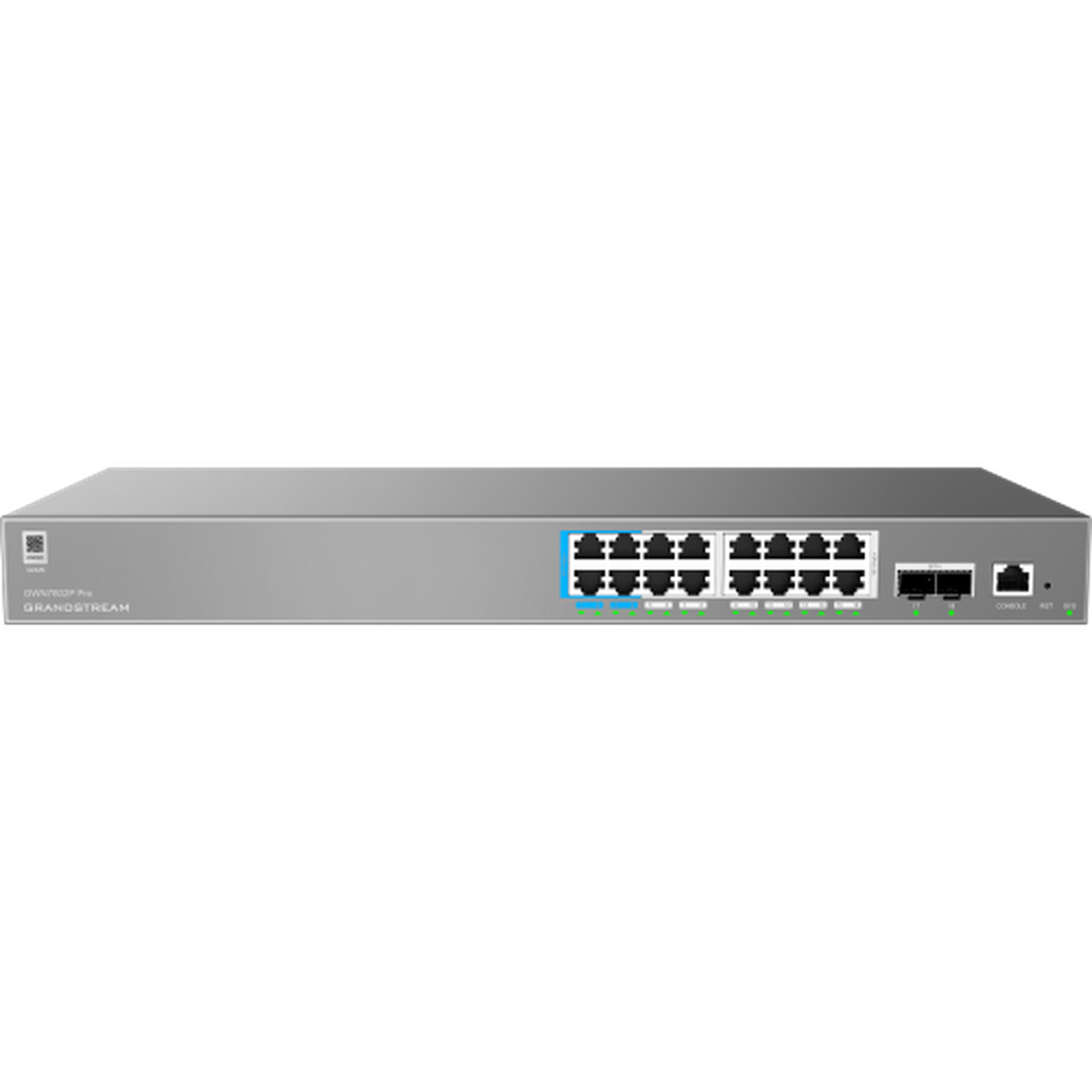Grandstream GWN7802P PRO NETWORK SWITCH, 16 X POE & 2 X SFP+
