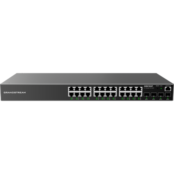 Grandstream GWN7803P 24-Port Gigabit Enterprise Layer 2+ Managed PoE Network Switch