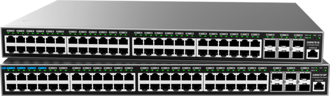 Grandstream GWN7816P 48-Port Gigabit Enterprise Layer 3 Managed PoE Network Switch Main Image