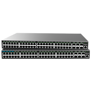 Grandstream GWN7816 Layer 3 switch shown at an angle with 6 SFP uplink ports