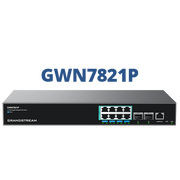 Grandstream GWN7821P 8-port PoE Layer 3 multi-gigabit switch, front view