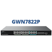 Grandstream GWN7821P multi-gigabit switch rear view showing port configuration