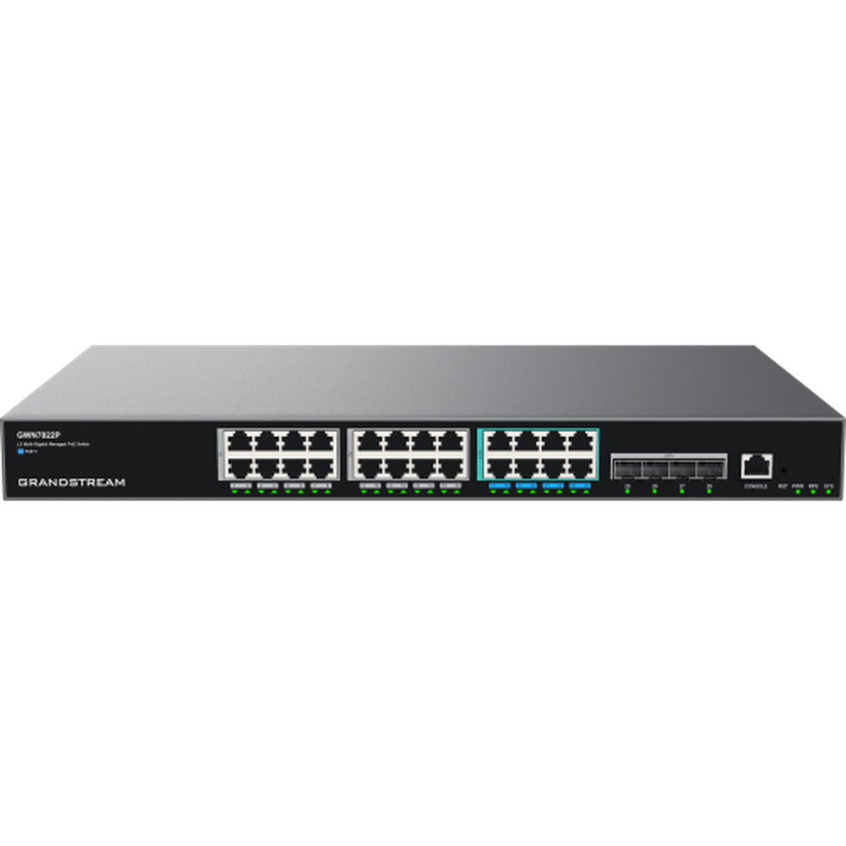 Grandstream GWN7822P 24 PORT POE 4 SFP+ LAYER 3 MULTI-GIGABIT SWITCH