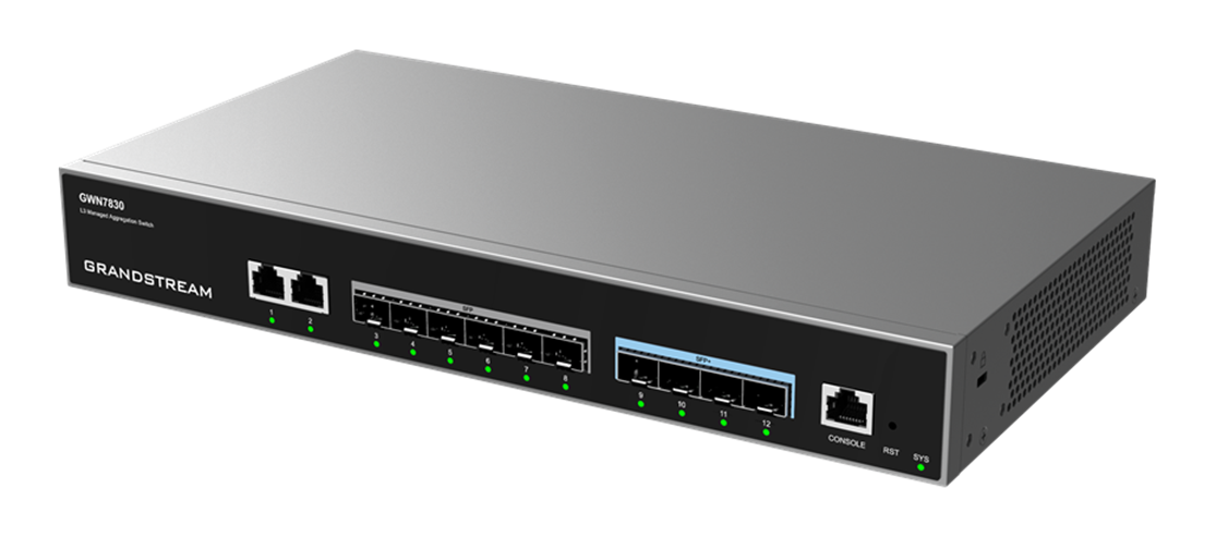 Grandstream GWN7830 12Ports Layer 3 Aggregation Managed Switch