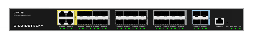 Grandstream GWN7831 28Ports Layer 3 Aggregation Managed Switch