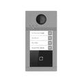 IP PoE Intercom 2MP Door Station Hikvision Compatible, Card Reader, 4 Buttons, Metal, Surface — Surface / Grey
