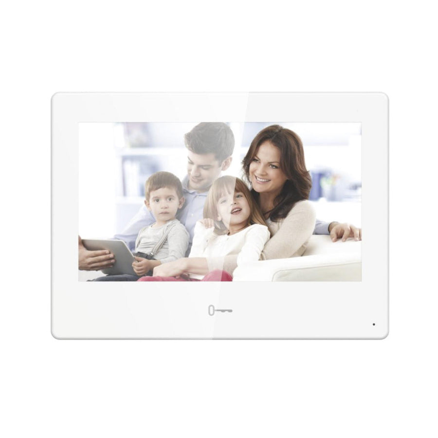 IP PoE Intercom 7" Android Touch Screen with WiFi, Hikvision Compatible — White