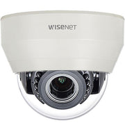 Hanwha HCD-6080R HD Plus Series, 2MP WDR HDoC Dome Camera, 3.2-10mm Motorized Lens, IR 20M, White