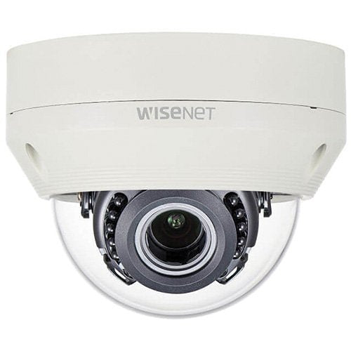 Hanwha HCV-6070RP/EX HD Plus Series, 2MP WDR HDoC Dome Camera, 3.2-10mm Motorized Lens, IR 30M, IP66, White