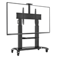 Video Conferencing Equipment Floor Stand for 60″-100″ Screen With Camera Tray and Codec Shelf
