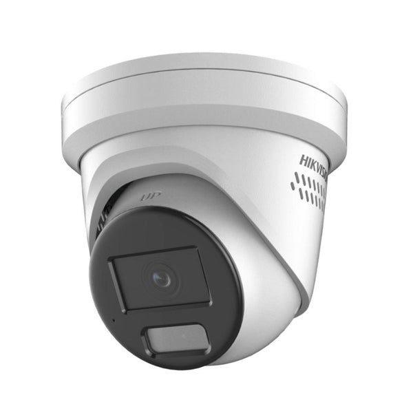 Hikvision 8MP IP Turret, 30m Hybrid (ColorVu+IR), Acusense, 2-Way Audio, Speaker, Strobe, G3 — Black / 2.8mm