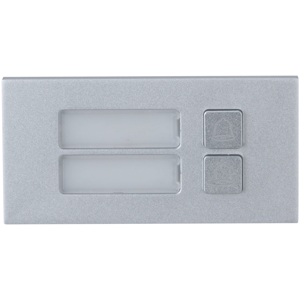 Klear Intercom 2-Button Module, Aluminium