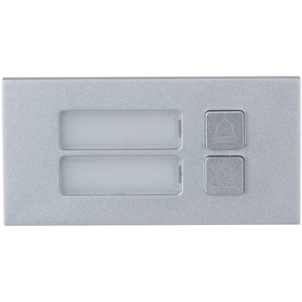 Klear Intercom 2-Button Module, Aluminium