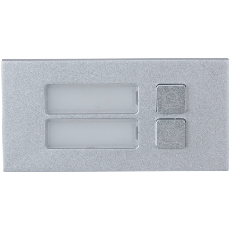 Klear Intercom 2-Button Module, Aluminium