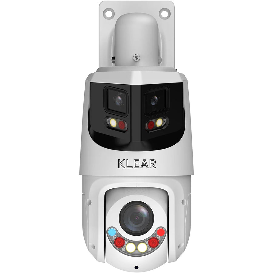 Klear 4MP IP 25x AIO Panoramic PTZ, 100m Hybrid (Colour+IR), SMD, Speaker, Siren, Strobe, Auto-tracking