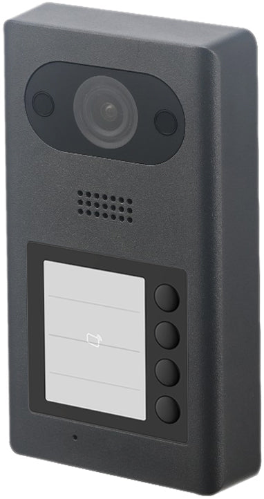 Klear IP PoE Intercom 2MP Camera, Card Reader, 4-Buttons, Aluminium, Surface