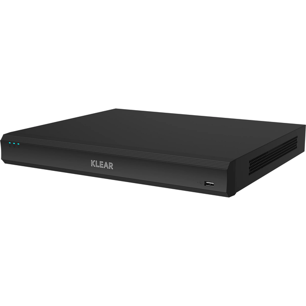 Klear 16-Channel PoC/APOC DVR up to 5MP Lite, Audio-Over-Coax, 2-SATA