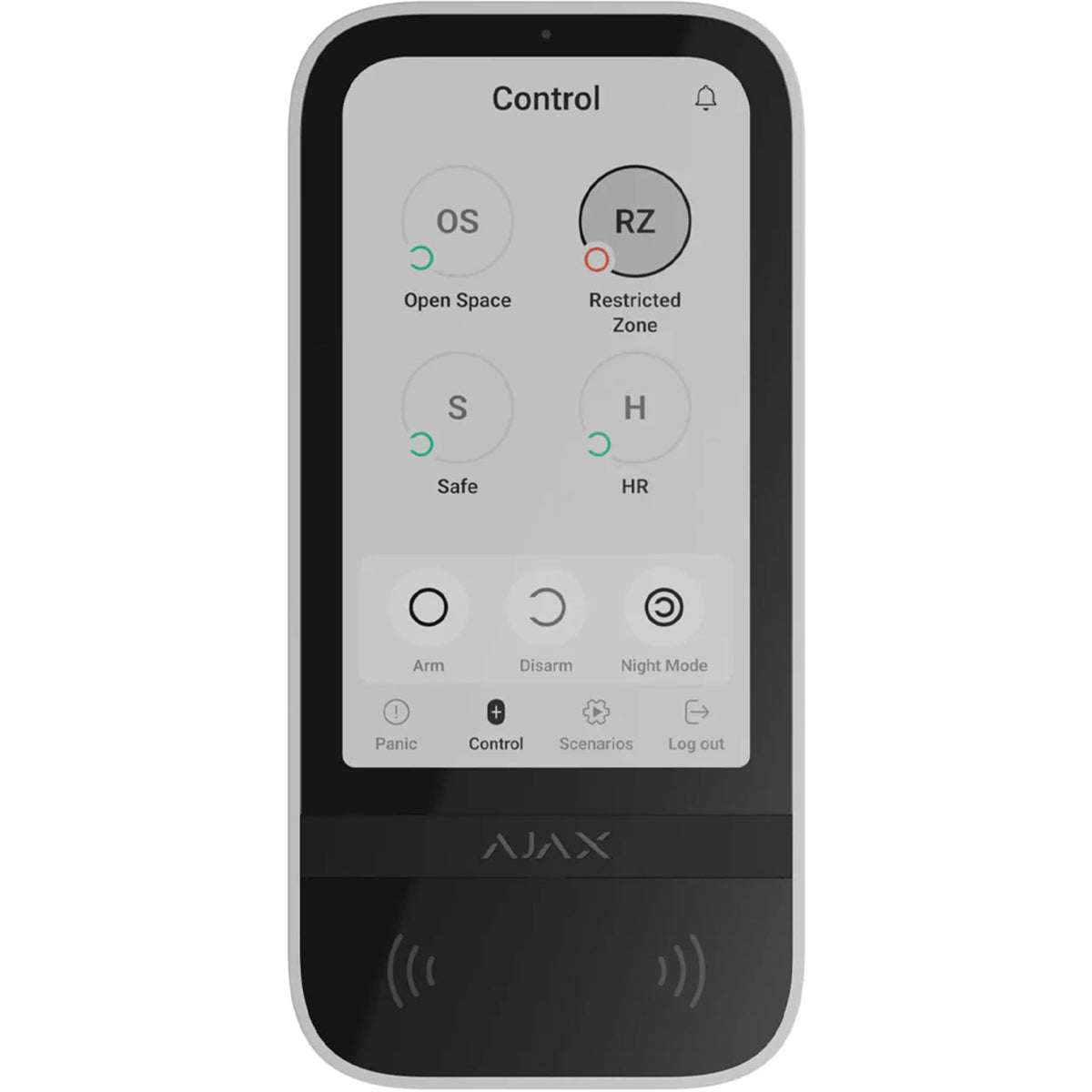Ajax KeyPad TouchScreen Wireless — White