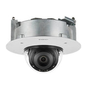 Hanwha PND-A6081RF P Series, IP52 2MP 4.38-9.33mm Motorized Varifocal Lens, IR 40M AI IP Dome Camera, White