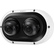 Hanwha PNM-C12083RVD P Series, 2 x 6MP IP Multi-Directional Camera, 3.54-6.69mm Motorized Varifocal Lens, IR 25M, IP66, White (2)