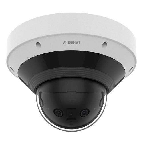 Hanwha PNM-C9022RV 8MP AI Panoramic IP Dome Camera,2.8mm Fixed Lens, IR 20M, IP66, White, (Replaces PNM-9022V)