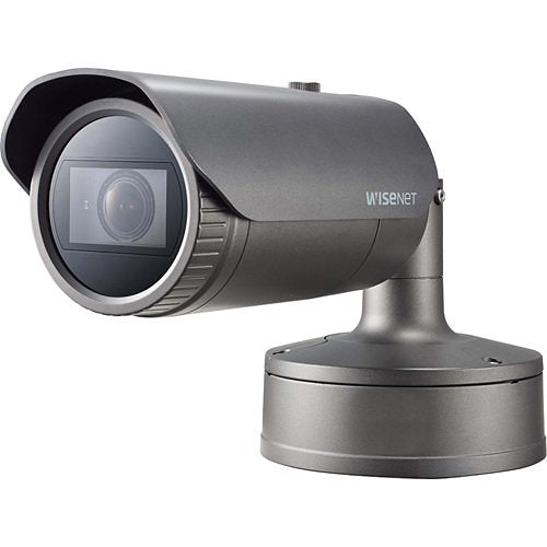 Hanwha PNV-A6081R P Series, WDR IP67 2MP 4.38-9.33mm Motorized Varifocal Lens, IR 40M IP Dome Camera, White