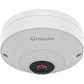 Hanwha QNF-8010 Q Series, 6MP WDR IP Fisheye Camera, 1.14mm Fixed Lens, IP42, White