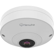 Hanwha QNF-8010 Q Series, 6MP WDR IP Fisheye Camera, 1.14mm Fixed Lens, IP42, White