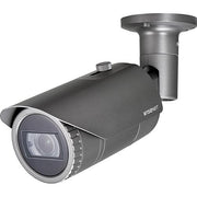 Hanwha QNO-7082R Q Series, 4MP WDR IP Bullet Camera, 3.2-10mm Motorized Varifocal Lens, IR 30M IP66, Grey