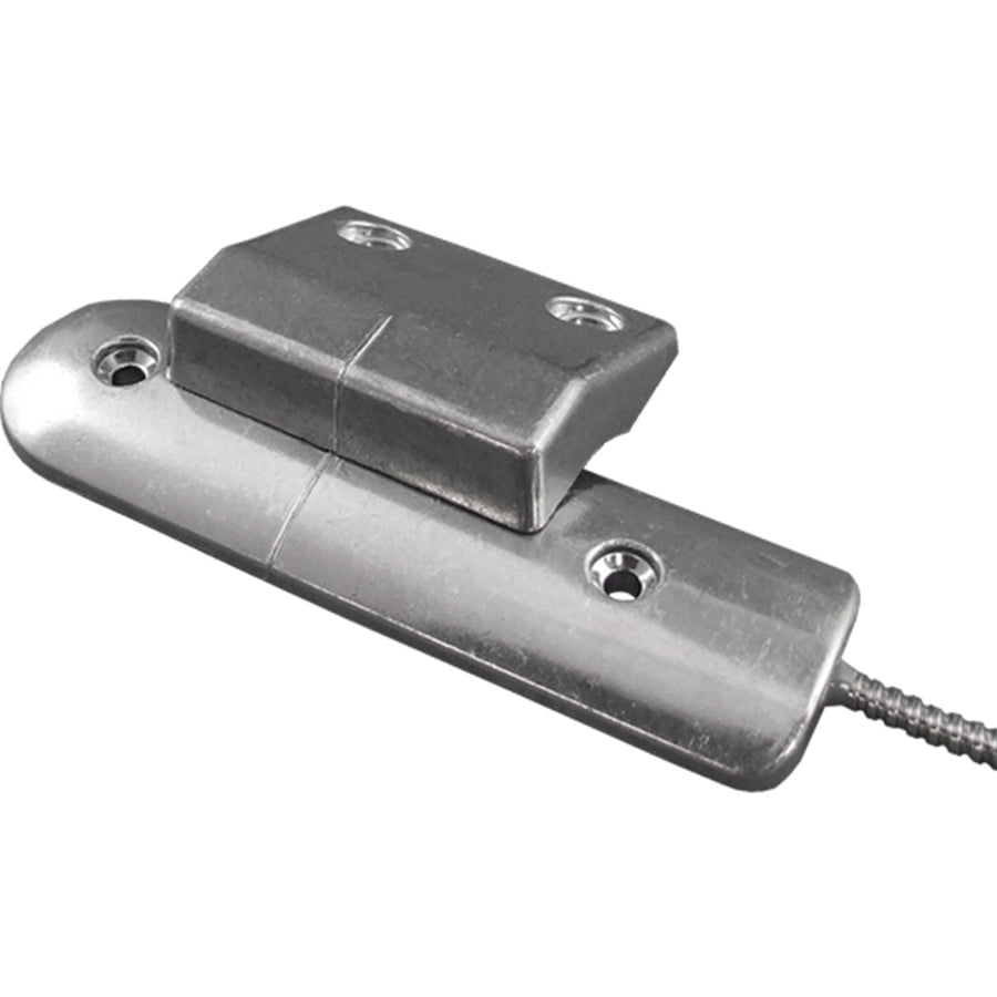 Wired Roller Shutter Contact, 1m Armoured Cable, Grade 2, Aluminium, Non-resistored